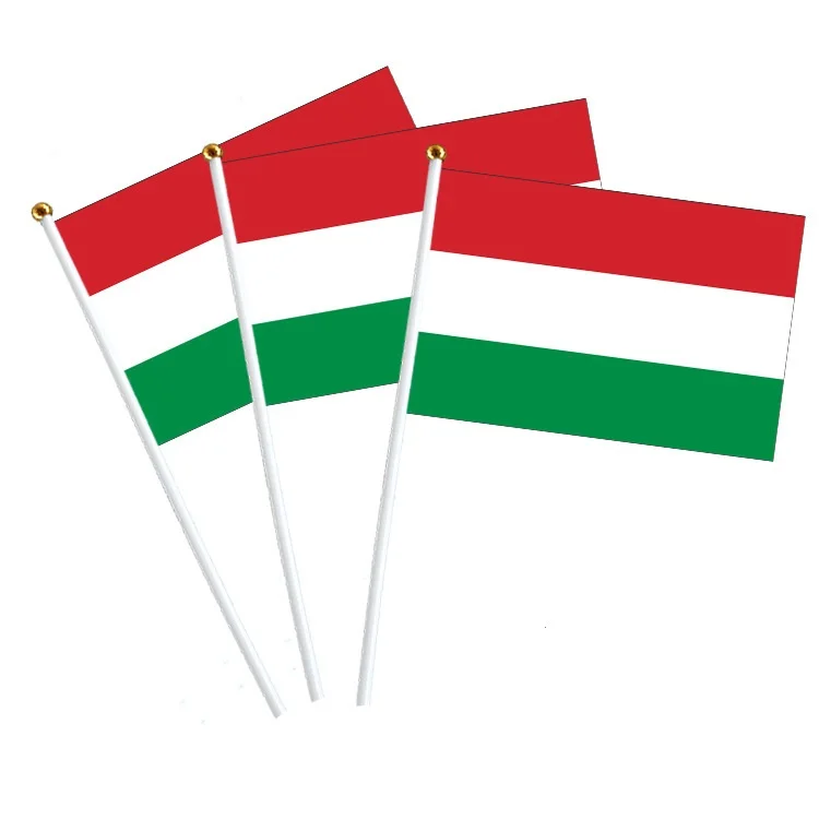 Huiyi Customized magyarorszag Mini Hand Waving Flags Country Election Hungary Hand Flag