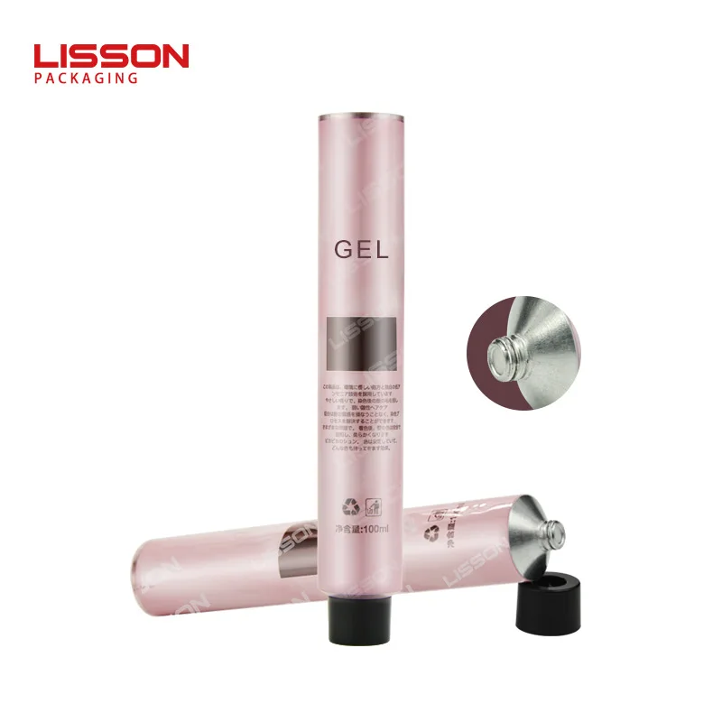  cosmetic pink aluminum packaging tube pharmaceutical collapsible 70 ml pure aluminium tubes with screw