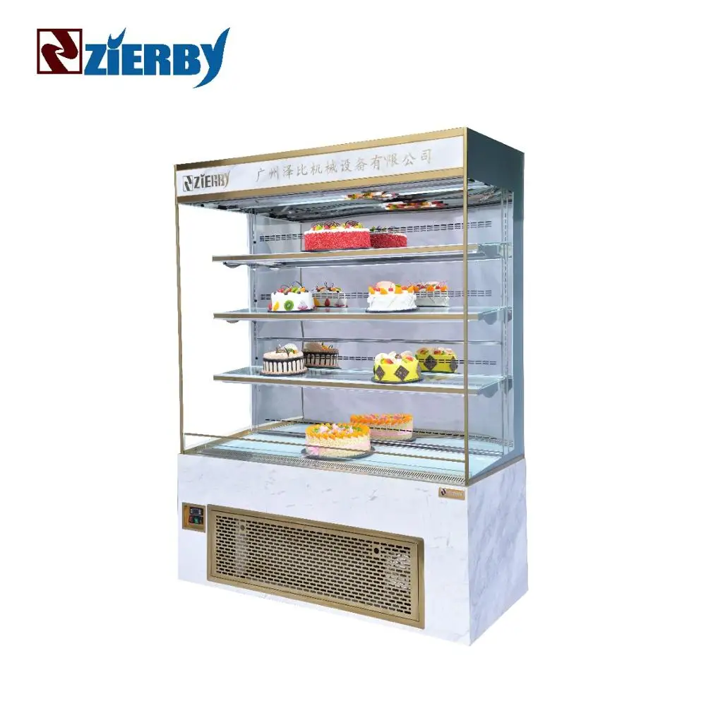 
Customized Commercial Bakery Cake Display Cabinet Showcase Fridge Desert Showcase For Supermarket 