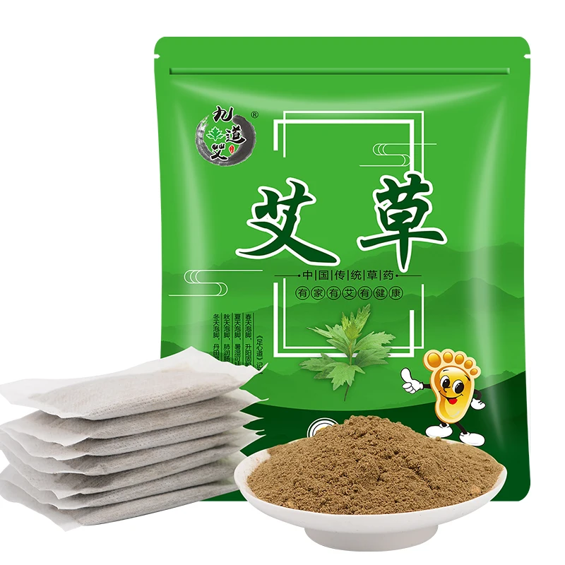 
6 kinds of taste OEM Medicinal Bath Powder Wormwood Foot Bath Powder, 180g/ bag 