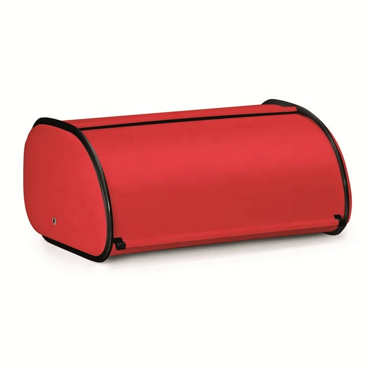 Metal Bread Box for Kitchen Decoration Bread Storage box Food Stainless Steel Container with Large Size Cover