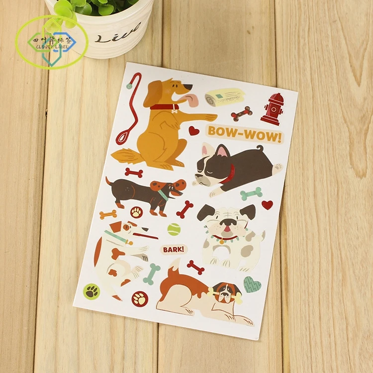 Self Adhesive PVC Vinyl Labels Printing Custom Kiss Cut Sticker Sheet