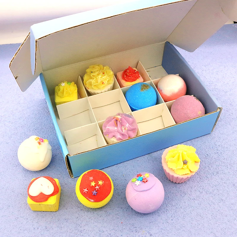 All Natural rich bubble bombs  Children Christmas Gift Bath Fizzies Cupcake Ice Cream Bath Bombs