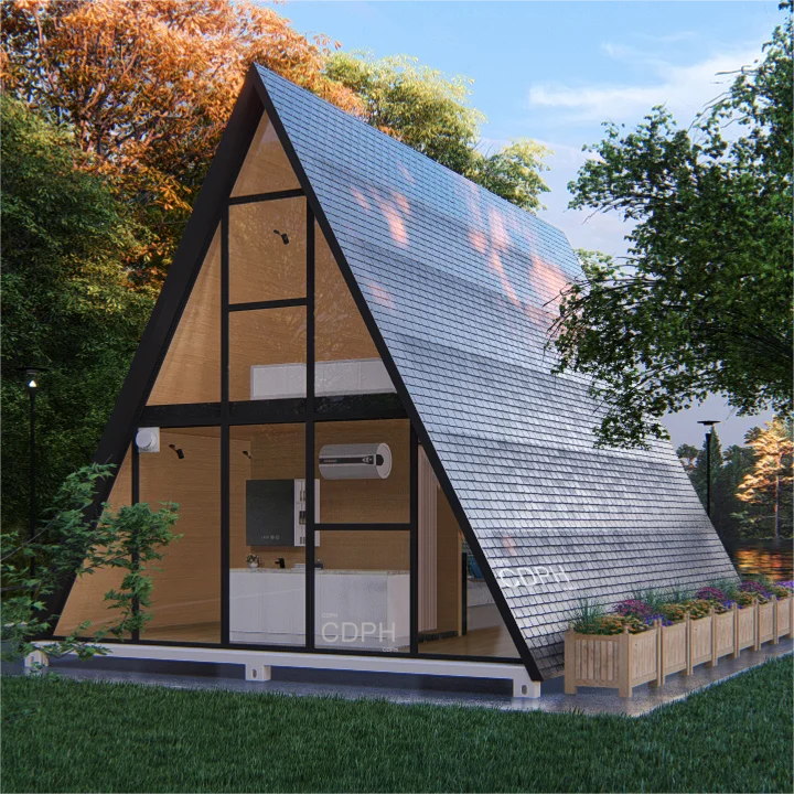 Airbnb China Prefabricated House Casa Prefabricada Modular Cabin Triangular Roof Tiny Homes Maison Conteneur Prefab Houses