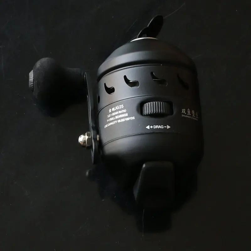 High Quality Metal Fishing Reel With Threader JG25 Closed Round Fishing Dart Road Sub Wheel Outdoor Sports Game
