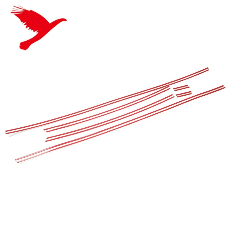 Car Accessories Exterior Side Panel Door Body Molding Trim Stainless Steel Chrome 4PCS For VW Polo MK6 2019-2020