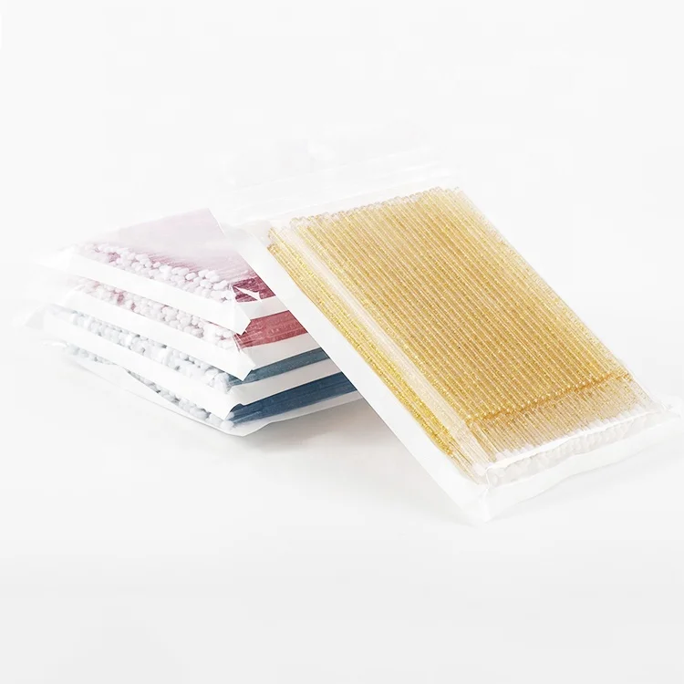Wholesale cheap dental micro brush applicator lint free eyelash extension professional mirco makeup swabs