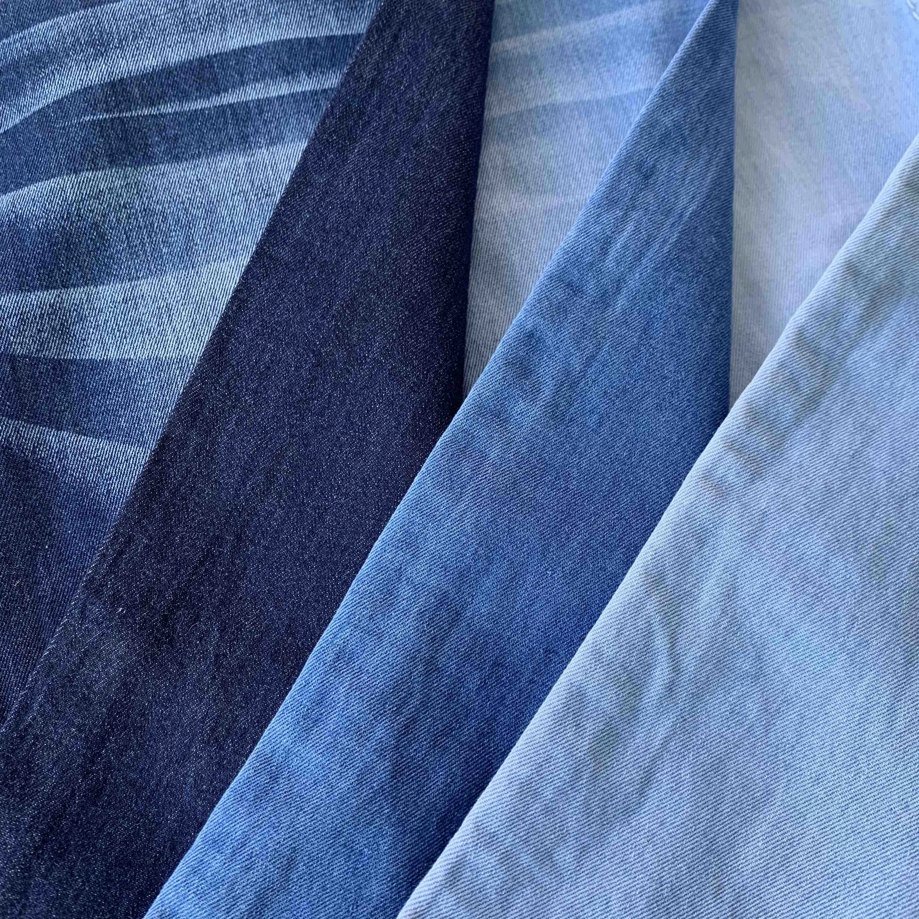 Синяя джинсовая ткань 5 унций в наличии 100% хлопок легкие женские блузки