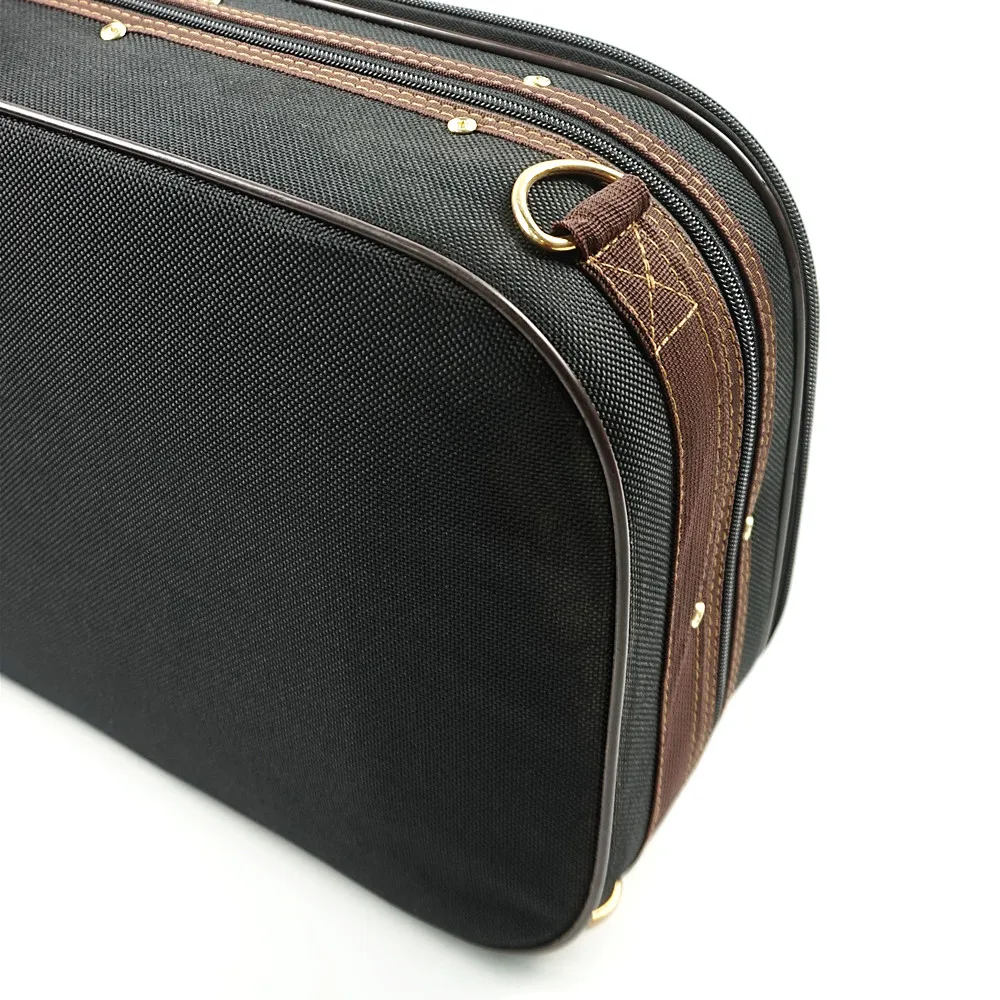 
Cheap price black canvas viola case viola hard case fiberglass viola case VLP-01 