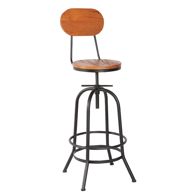Wholesale China Stackable modern bar stools Vintage Industrial Dining Iron Metal Cafe Restaurant Metal base Chair