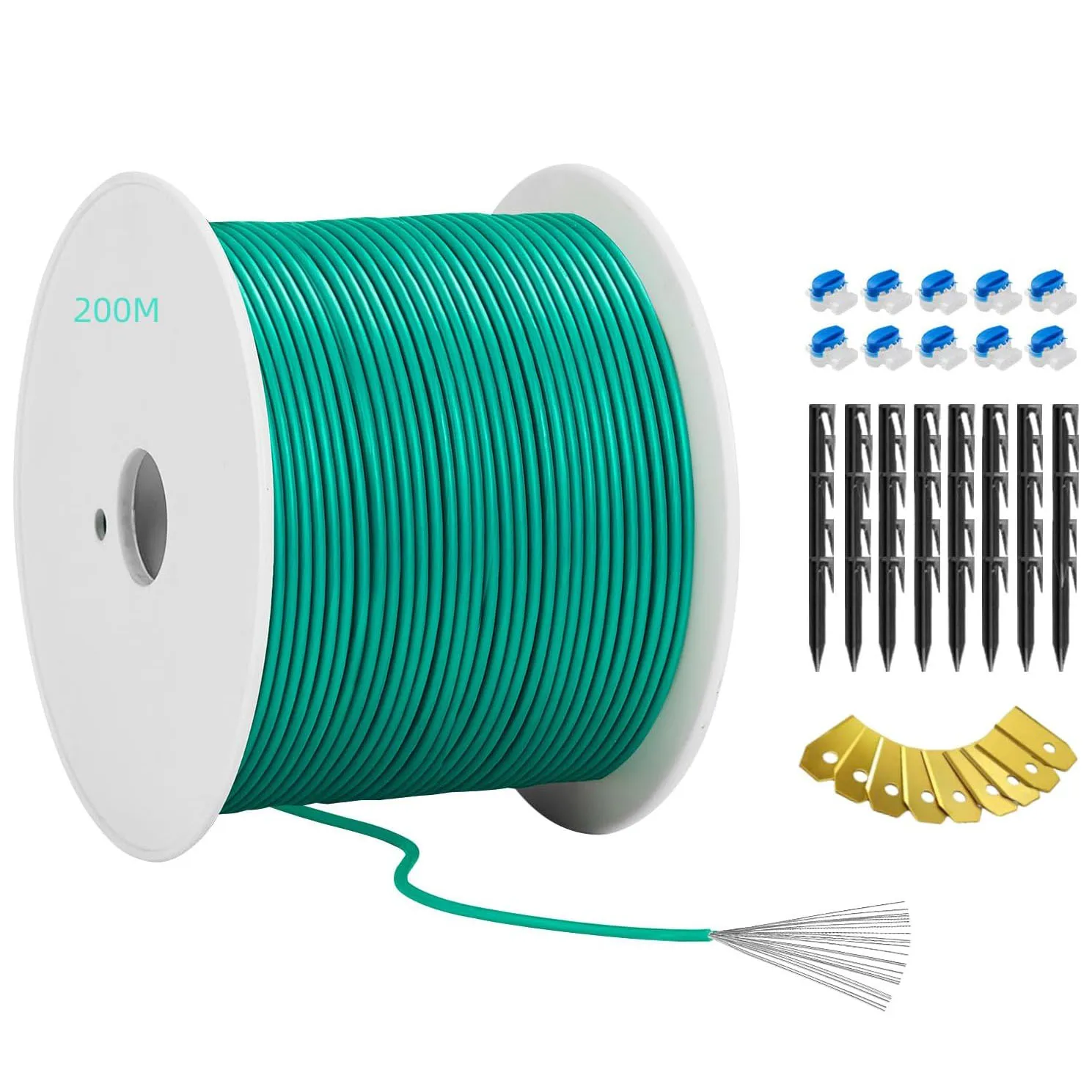 Robotic Mower Parts 3.2mm/3.6mm/3.8mm/4.2mm standard cable Insulation PE Boundary cable with metal mesh for all robot mower