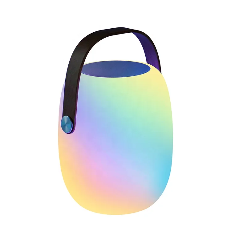 Hot Selling Smart Home Music Speakers Portable Dimmable LED Speaker Lamp Cordless Lantern Table Lamp