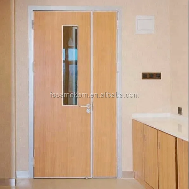 Swing Door HPL Door for Laboratory Pharmaceutical Hospital Aluminum Frame Clean Room Door