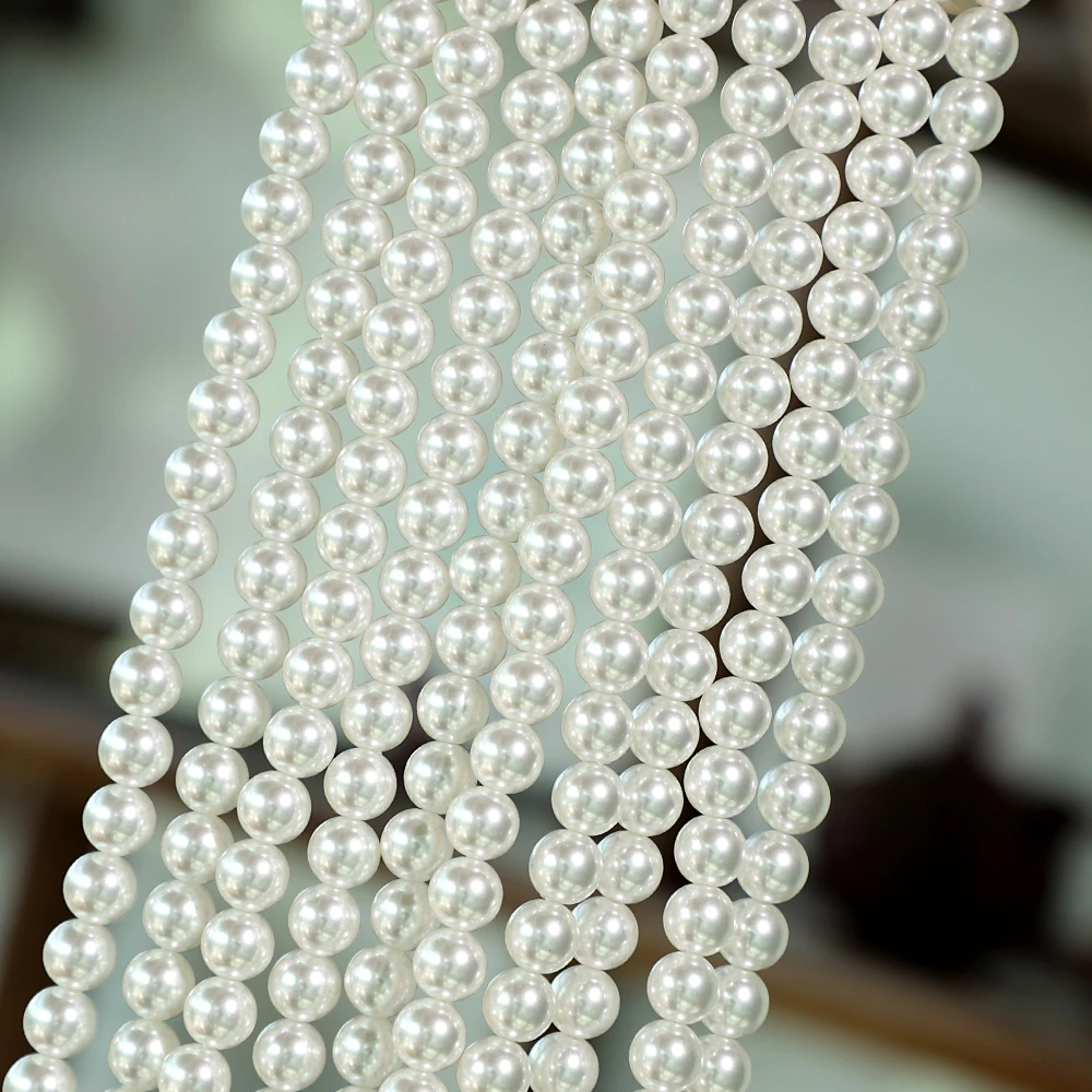 HB K9 Pearls Stock sale 2mm-14mm 5A Pearl Crystal glass round Loose Beads jewelry for Vase Fillers, Wedding