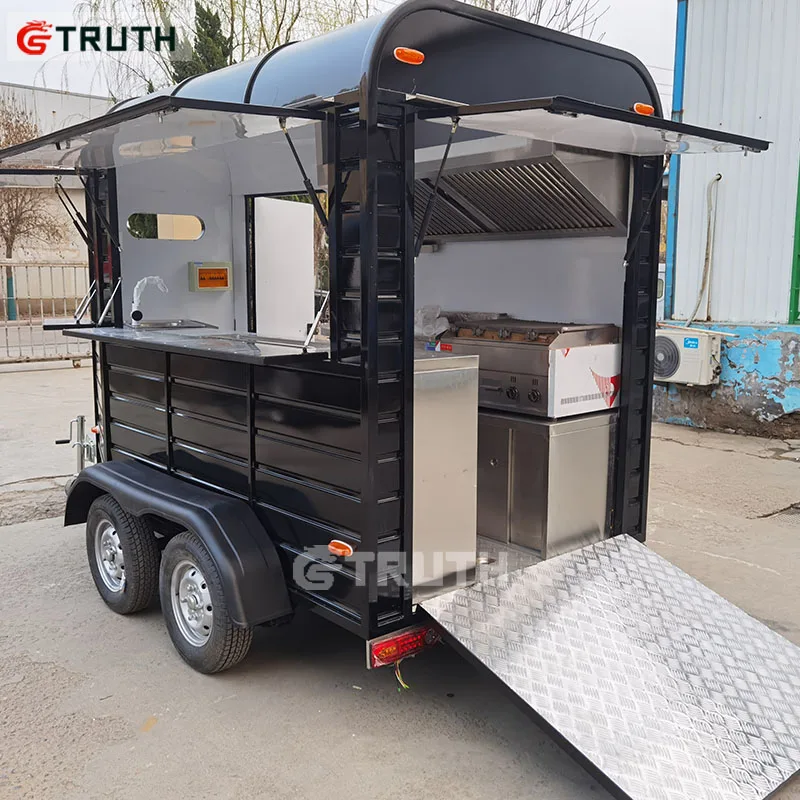 Новый дизайн уличный барбекю fryit торговый Автоприцеп для пиццы мобильная уличная закуска еда автомобиль лошадь трейлер грузовик