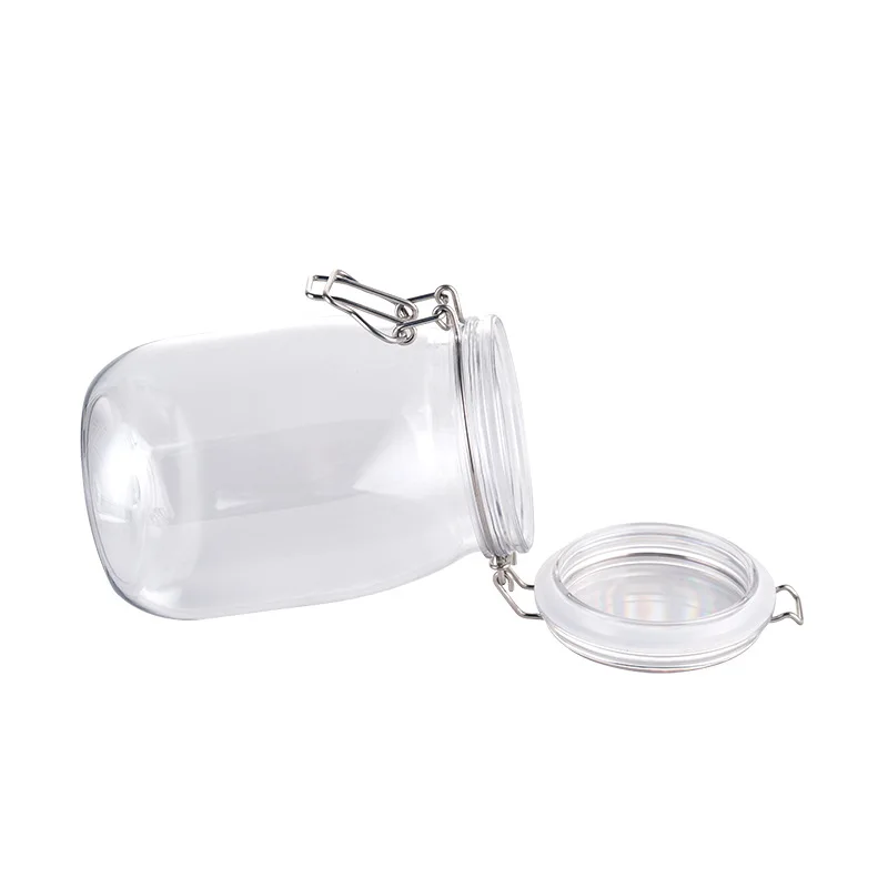 wide mouth candy coffee honey snap lock square silicon canister air tight vacuum kitchen storage container with clip top lid