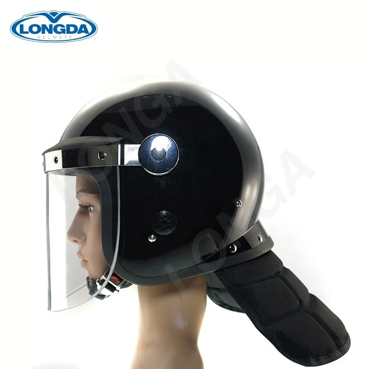 Прочный полицейский abs Полнолицевой щит, Противоугонный военный шлем с козырьком