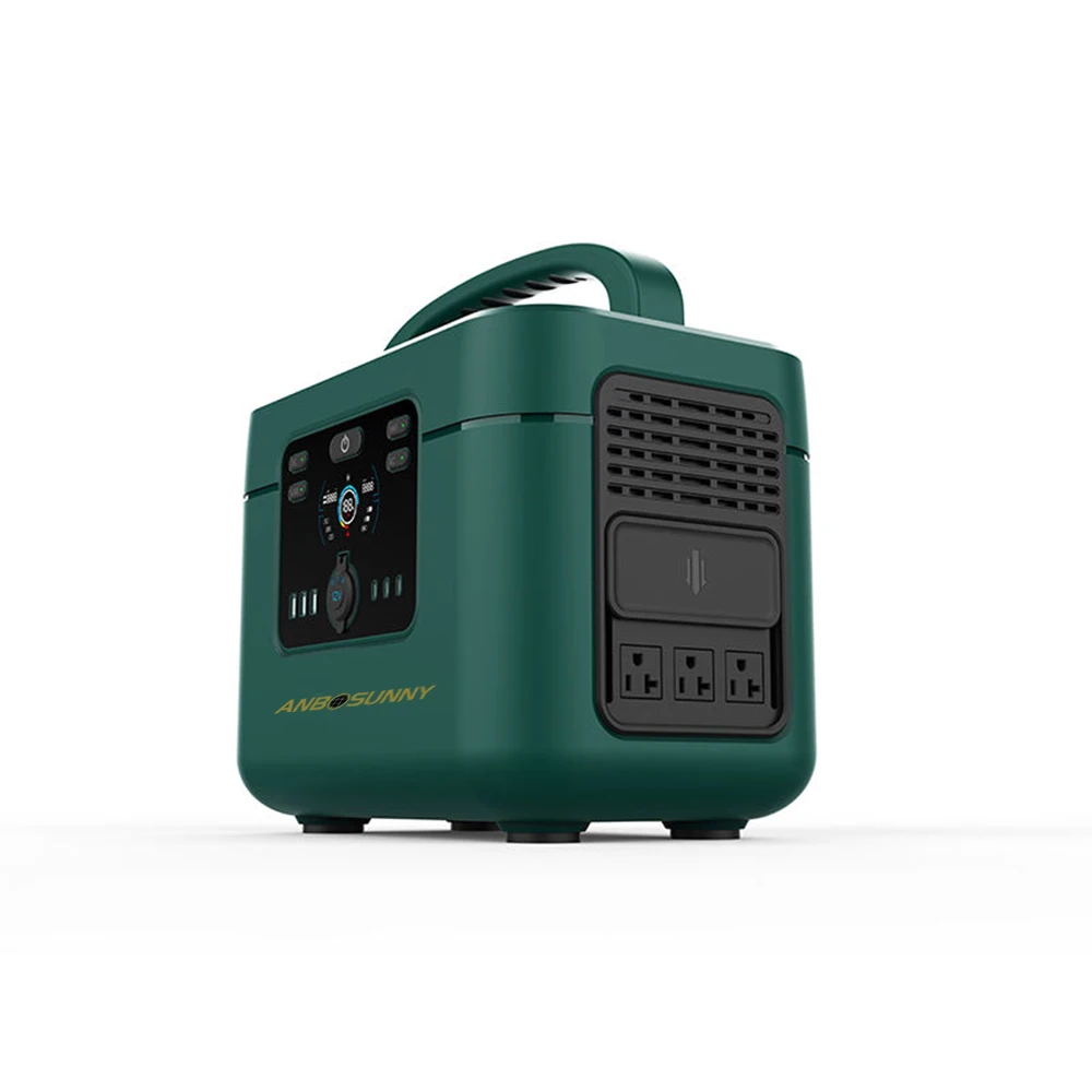 1200w portable power bank charger with solar lithium battery camping portable ups power station