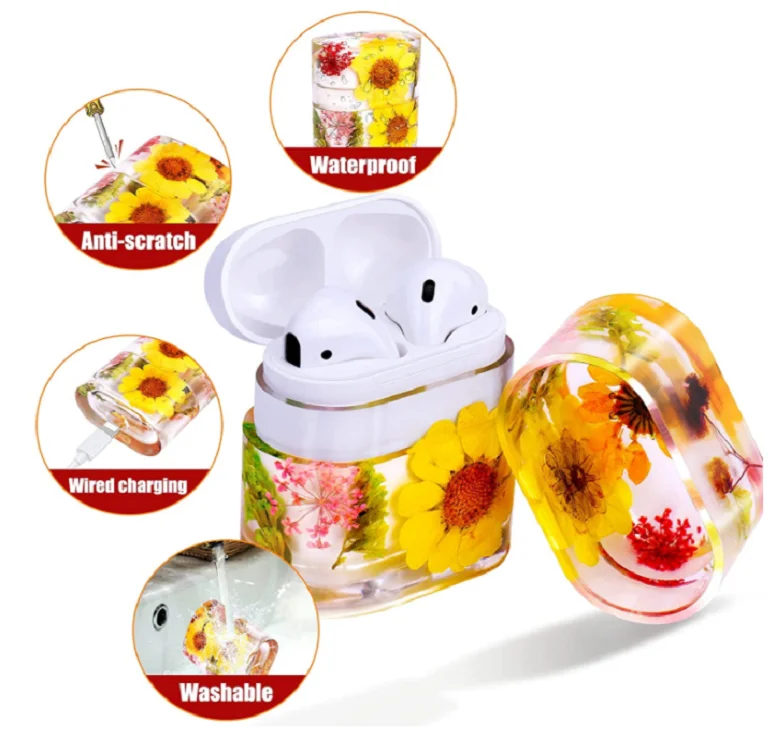 Crystal Epoxy Resin Casting Molds for DIY Protective Earphone Case Cover silicone resin mold suitable for aairpots