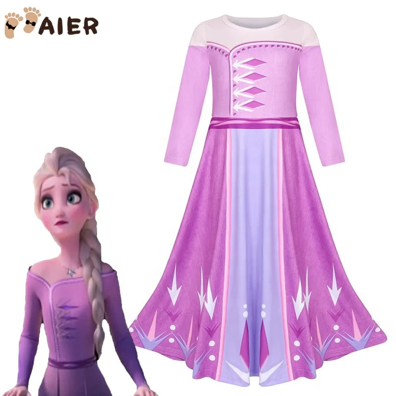 2019 Snow Queen 2 Princess Elsa  2 Party Dress Elsa Costume