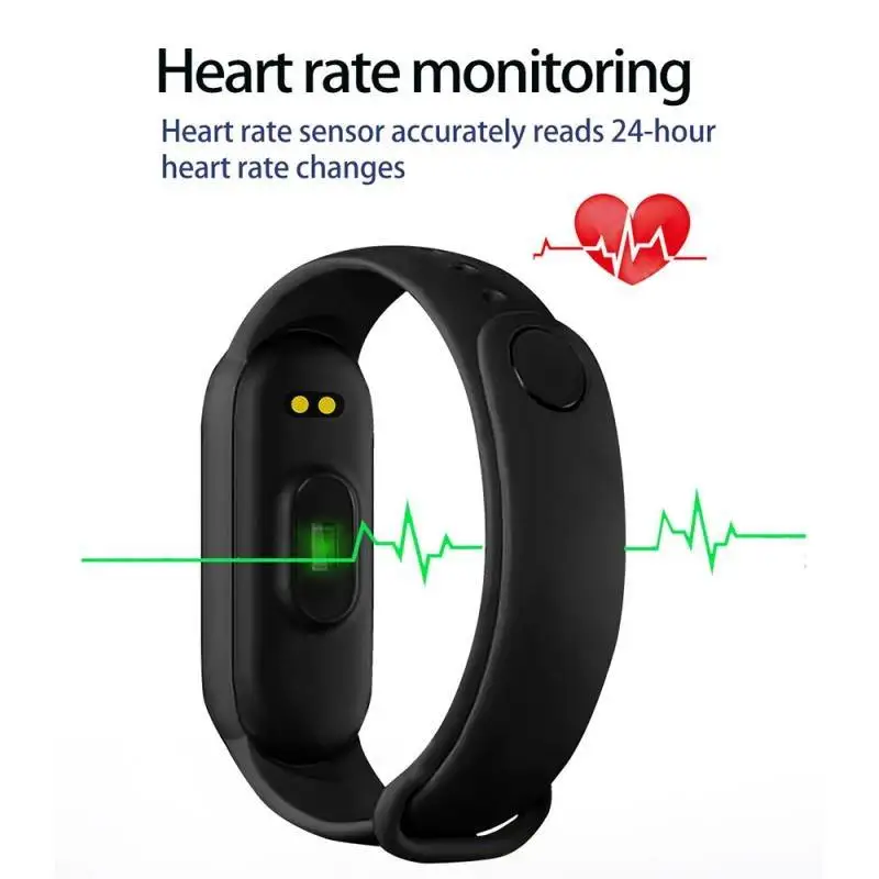 2022 M6 Smart Band Watch Analog Watch Bracelet Wristband Fitness Tracker Blood Pressure Heart Rate BP Monitor Waterproof Watches