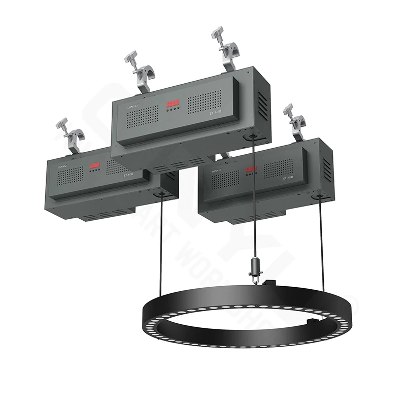 Hot selling high-quality 54 * 15W LED full-color RGB circular light 1.5 m diameter effect Lifting and lowering  stage lights