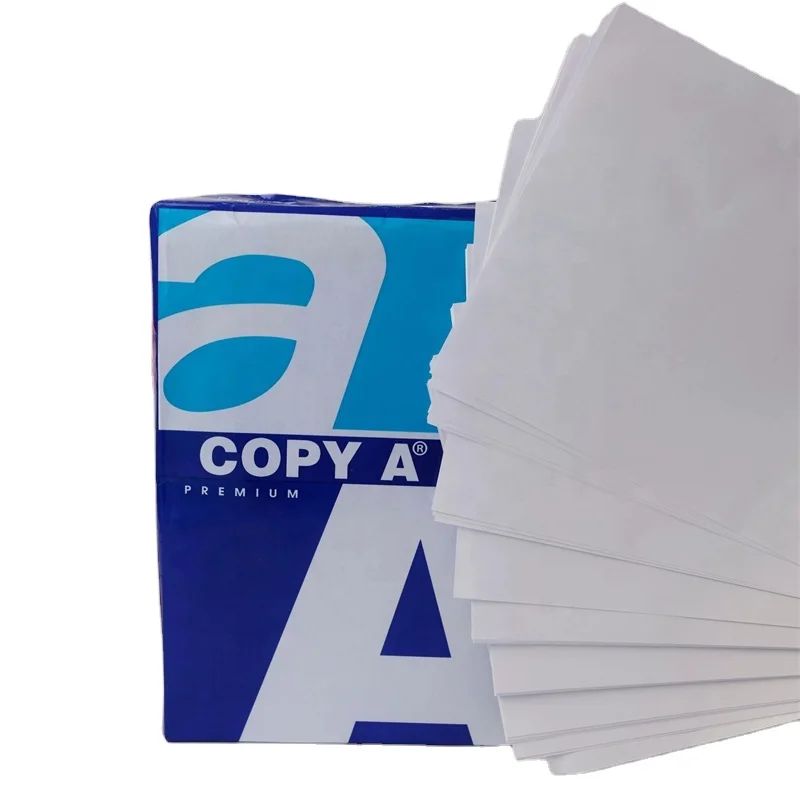 Wholesale Wood Pulp Printing Paper White A4 Size 500 Sheets 70 75 80 Gsm Copy A4 Paper