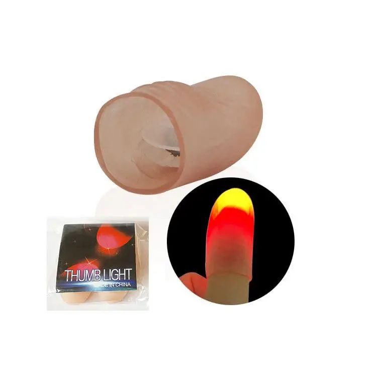 2021 New Design Stage Magic Illusion Lighting Thumb Red Light Finger Thumb Tip Magic Trick  For Adult