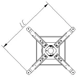Vesun factory projector universal ceiling mount