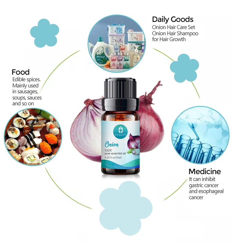 Factory Wholesale Natural Plant Extraction Onion Essential Oil Top Grade for Cosmetics