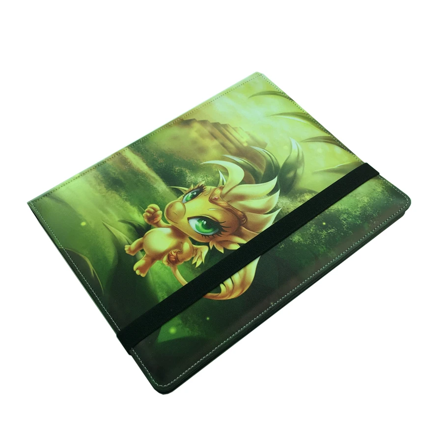 custom A4 pu leather trading collector card binder