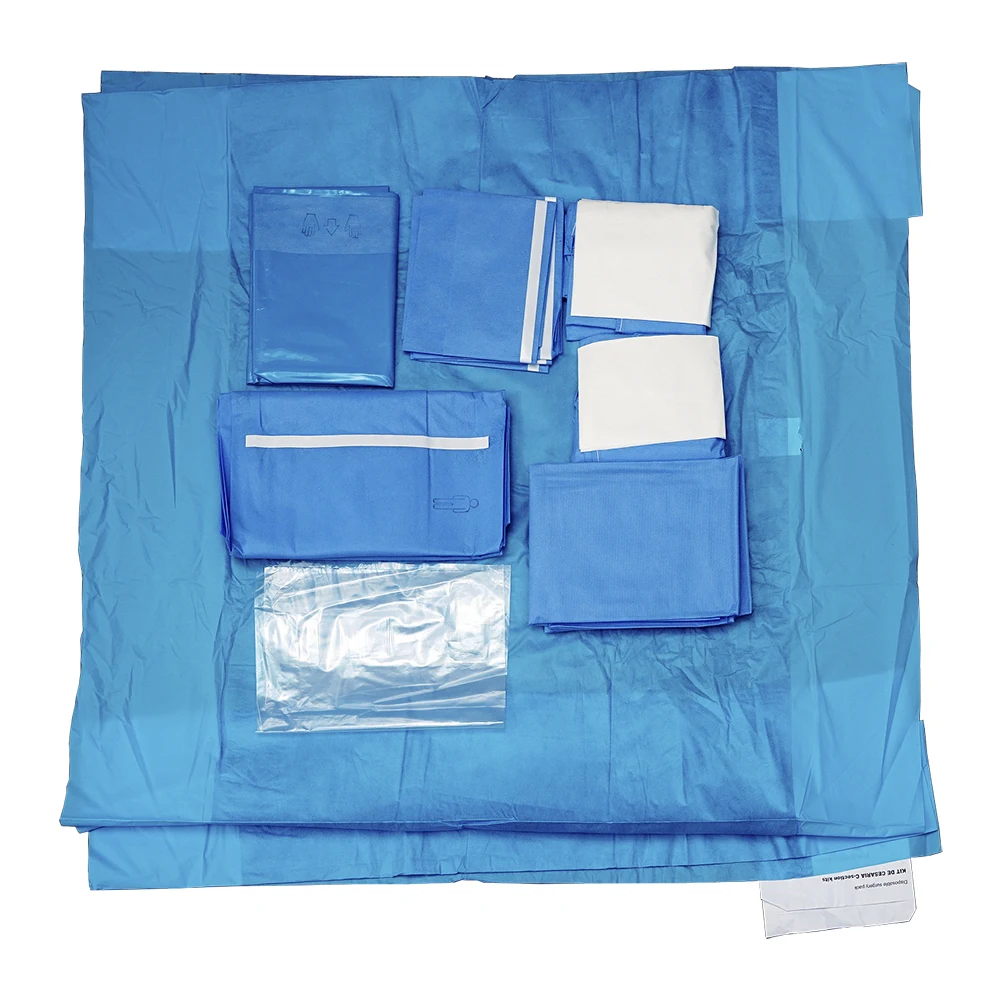 Medical Disposable Sterile Surgery caesarean Packs C-section sets
