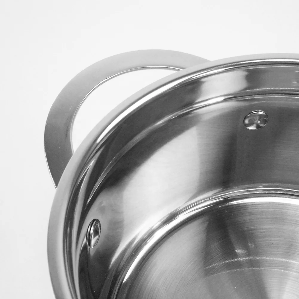 High Quality Stainless steel mini hot pot milk pot with glass lid