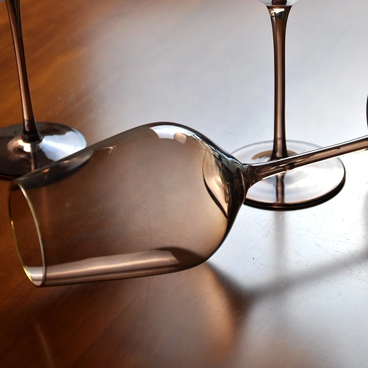 China Factory Gold Rim Pink Red/White Decorative Unique Fancy Red Wine Glass gift set for party,wedding,event