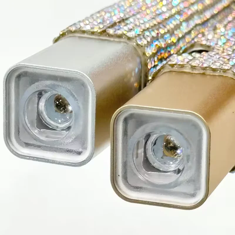 Hot Selling Nail Extension Gel Curing Lamp Handheld Diamond Portable Rechargeable 3W Mini Nail Lamp with Rhinestones