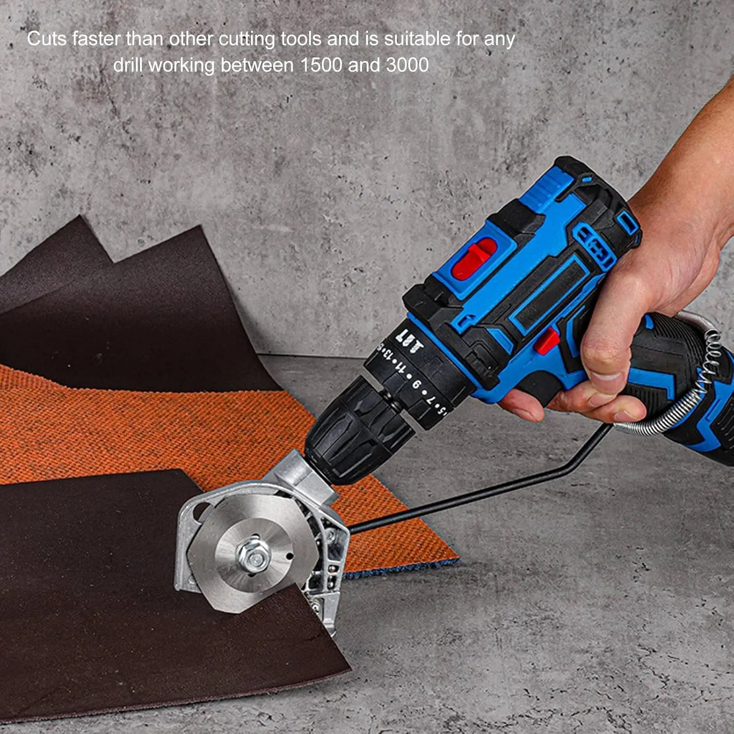 Handheld fabric cutting tool electric drill to cut fabric scissors accessories