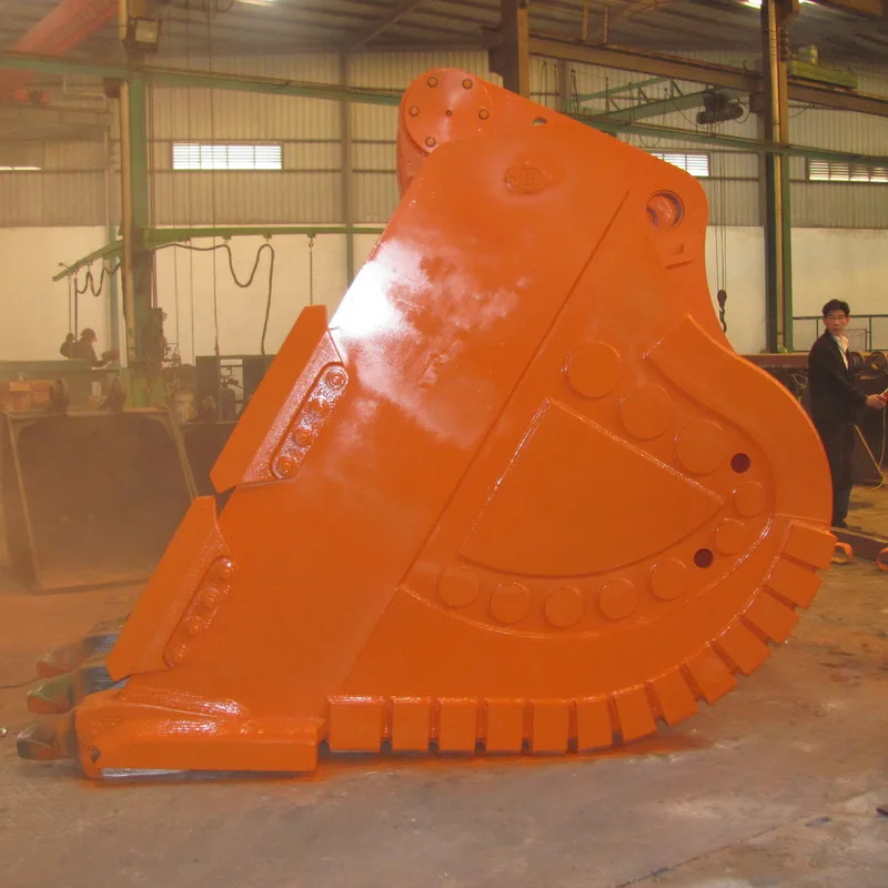 Earthmoving machinery parts ISO-certified OEM ODM Customized stone shovel trengthen Excavator Attachment Rock Bucket