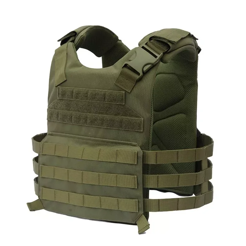 MOLLE military army green plate carrier