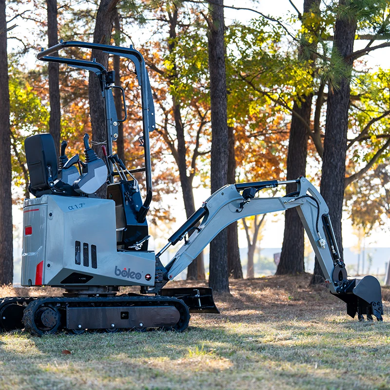Boleo Mini Hydraulic Caterpillar Excavators Chinese Heavy Equipment 0.8 Ton Mini Crawler Excavator For Home Agricultural Farm