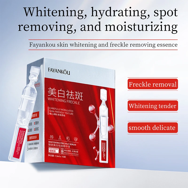 FAYANKOU Moisturizing Disposable Ampoule Face Serum Anti-Freckle and Whitening Skin Care serum