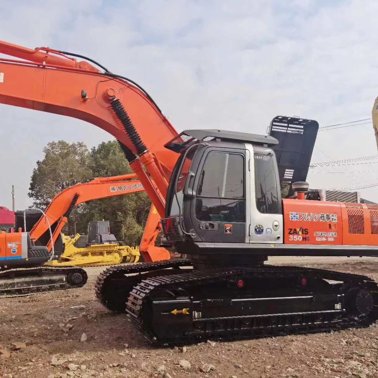 35-тонные тяжелые машины б/у экскаватор для японского HITACHI Zax350 excav