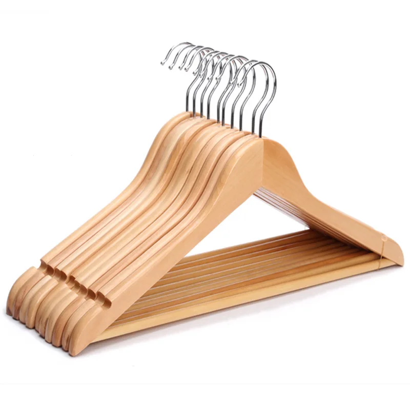 Hotel Custom Luxury Solid Classic Boutique Wooden Hanger