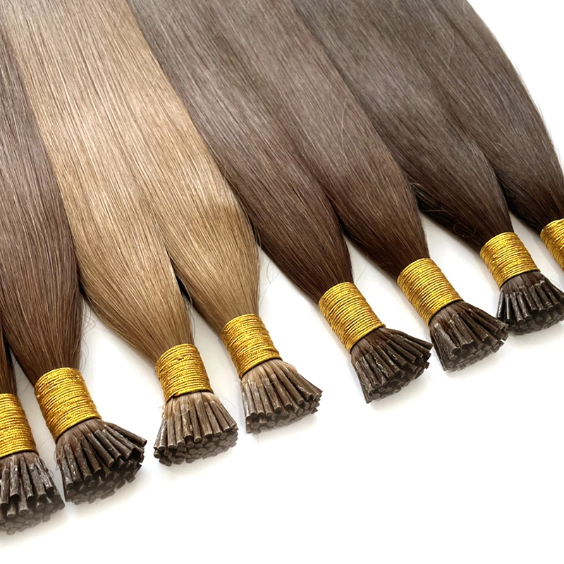 human hair i tip wavy  ombre stick tip s balayage blonde keratina human hair extension