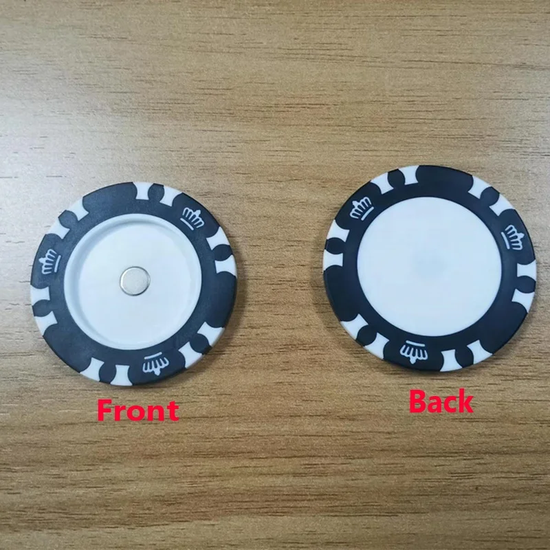 Custom Poker Chips Ball Marker 40mm Playing Card Golf Poker Chips for Gambling Casino Game