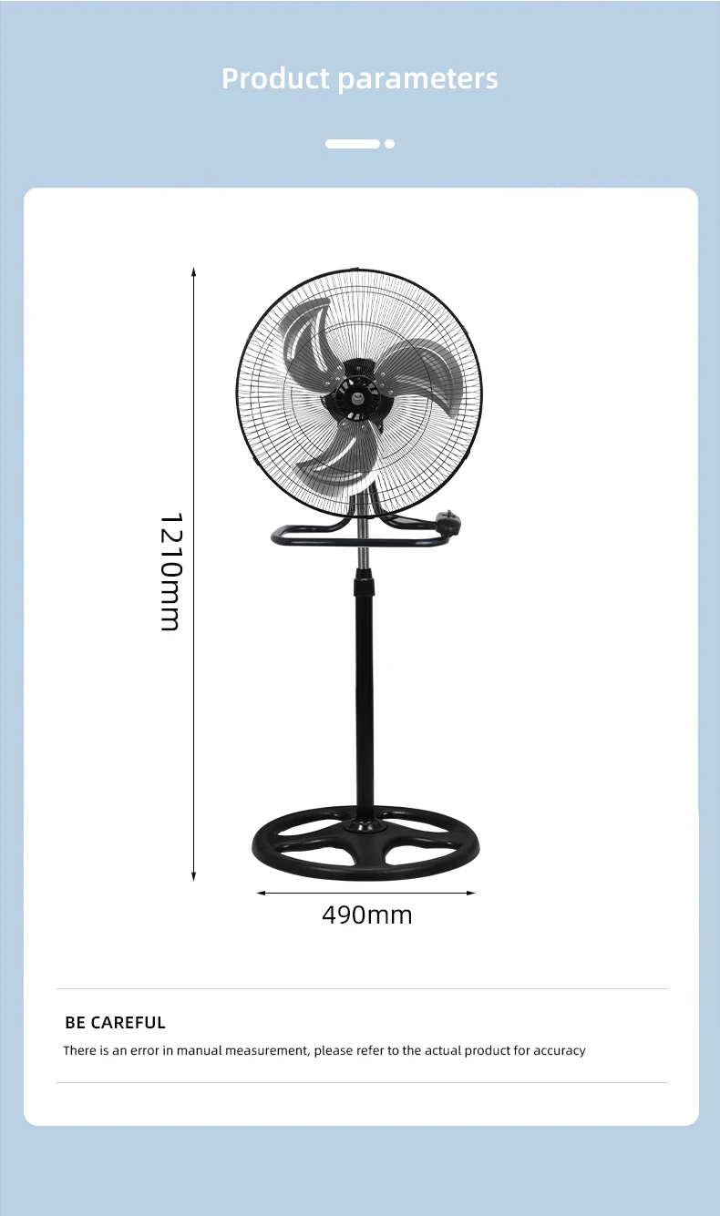 Home Living Room White Solar Rechargeable Standing Fan Remote Control Speed 16 Inch Electric Stand Fan