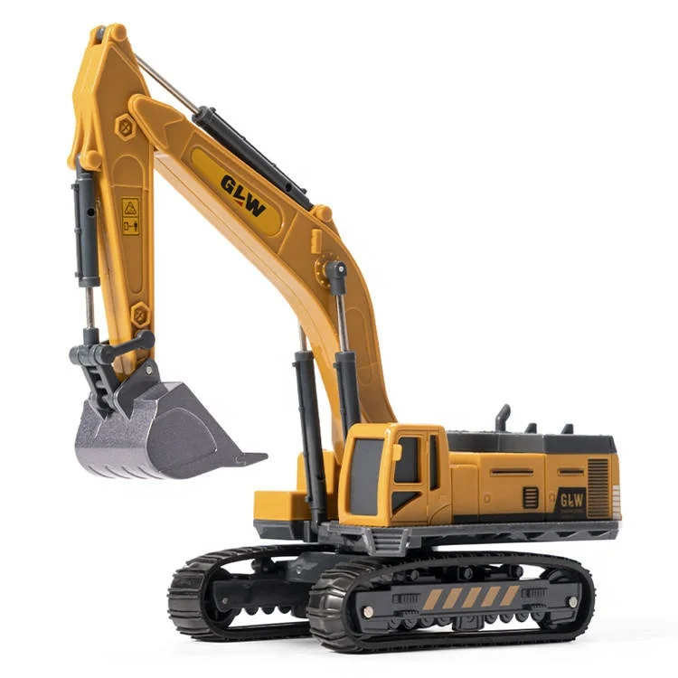 Excavator Diecast Toy Truck Model Set OEM ODM Car Alloy Wheel Model Car with Manufacture Factory Kid Excavator Toy
