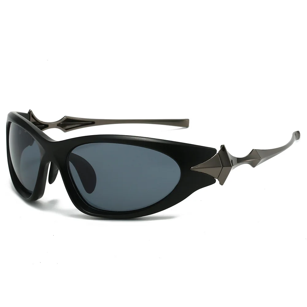Hot Cyberpunk ins y2k shades uv400 classic high quality metal luxury sunglasses men 2024 fashion lentes de sol custom
