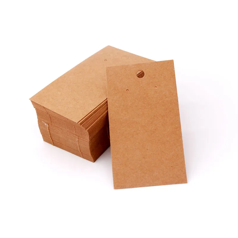 Wholesale custom Printed logo Kraft Paper Display Hanging Earring Cards and Jewelry  Display Card