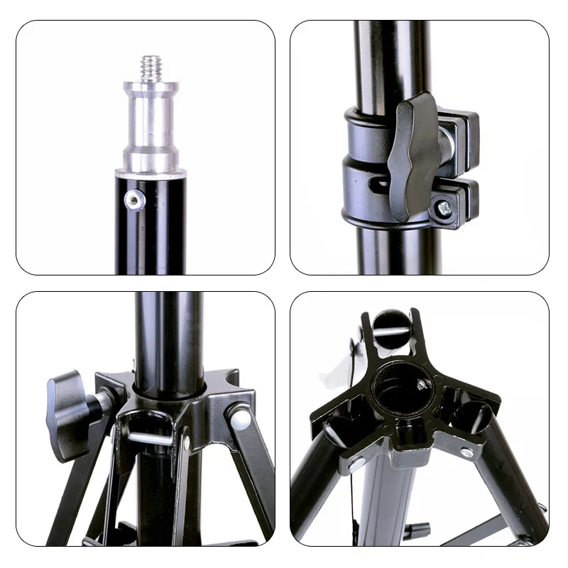
Portable 1.6m Light Stand 1/4 Screw Head Tripod for Camera Smartphone Photo Studio Lighting 