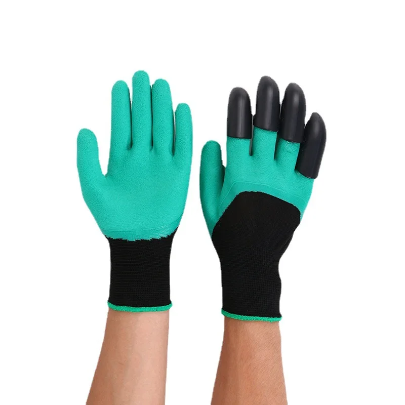 Дышащие водонепроницаемые садовые перчатки для работы на открытом воздухе для выкапывания почвы и посадки садовые перчатки с когтями